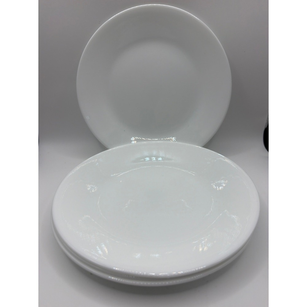 4 CORELLE Vitrelle WINTER FROST White Bread & Butter Dessert Plates 6.75"